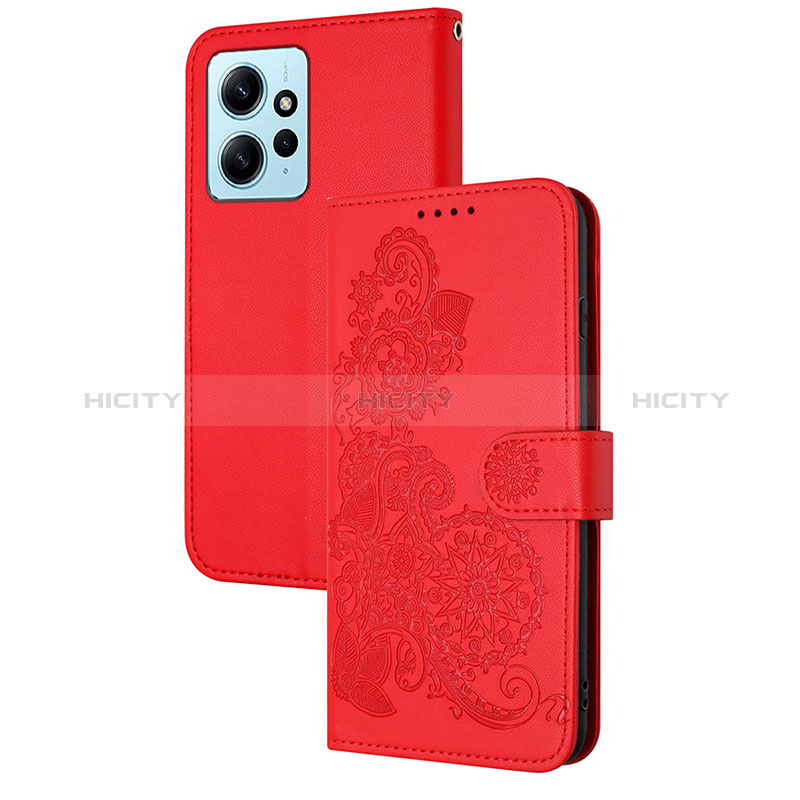 Handytasche Stand Schutzhülle Flip Leder Hülle Blumen Y01X für Xiaomi Redmi Note 12 4G groß