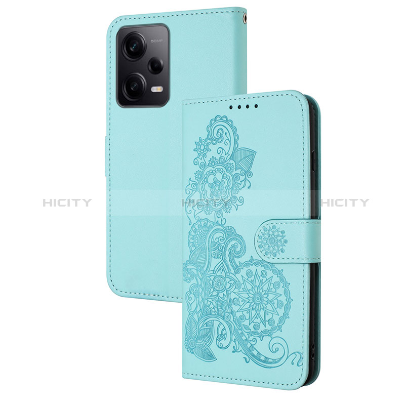 Handytasche Stand Schutzhülle Flip Leder Hülle Blumen Y01X für Xiaomi Redmi Note 12 Pro 5G