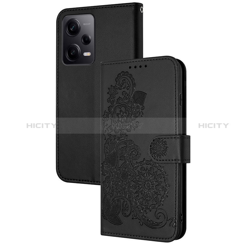 Handytasche Stand Schutzhülle Flip Leder Hülle Blumen Y01X für Xiaomi Redmi Note 12 Pro 5G