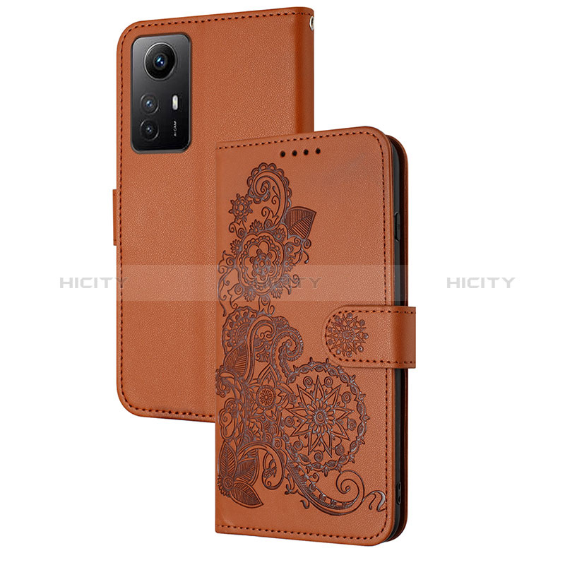 Handytasche Stand Schutzhülle Flip Leder Hülle Blumen Y01X für Xiaomi Redmi Note 12S