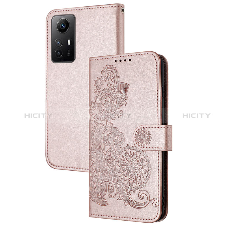 Handytasche Stand Schutzhülle Flip Leder Hülle Blumen Y01X für Xiaomi Redmi Note 12S