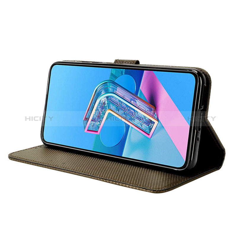 Handytasche Stand Schutzhülle Flip Leder Hülle BY1 für Asus Zenfone 7 Pro ZS671KS groß