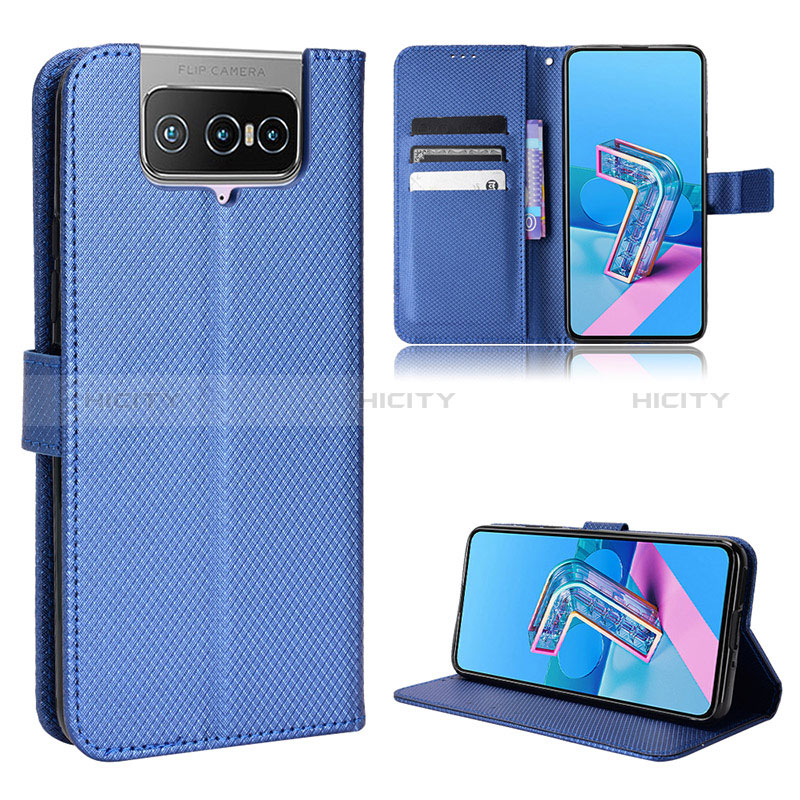 Handytasche Stand Schutzhülle Flip Leder Hülle BY1 für Asus ZenFone 8 Flip ZS672KS groß