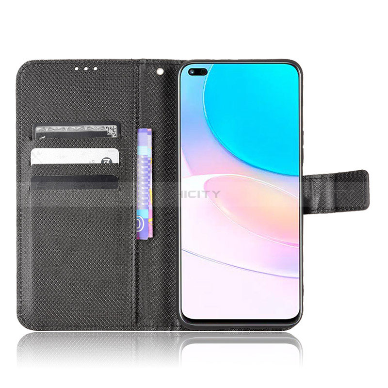 Handytasche Stand Schutzhülle Flip Leder Hülle BY1 für Huawei Nova 8i groß