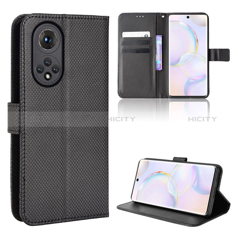 Handytasche Stand Schutzhülle Flip Leder Hülle BY1 für Huawei Nova 9 Schwarz