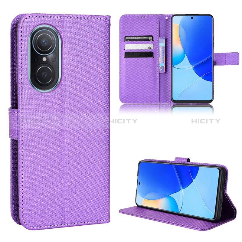 Handytasche Stand Schutzhülle Flip Leder Hülle BY1 für Huawei Nova 9 SE Violett