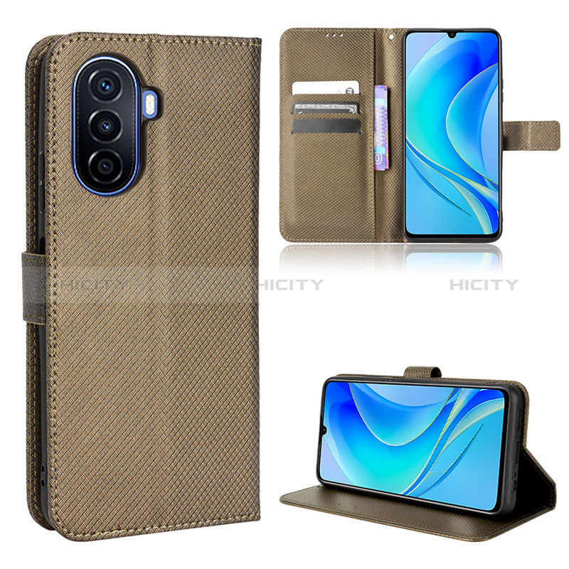 Handytasche Stand Schutzhülle Flip Leder Hülle BY1 für Huawei Nova Y70