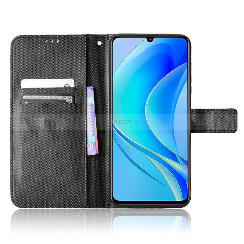 Handytasche Stand Schutzhülle Flip Leder Hülle BY1 für Huawei Nova Y70 Plus groß