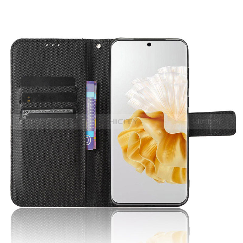 Handytasche Stand Schutzhülle Flip Leder Hülle BY1 für Huawei P60 Pro