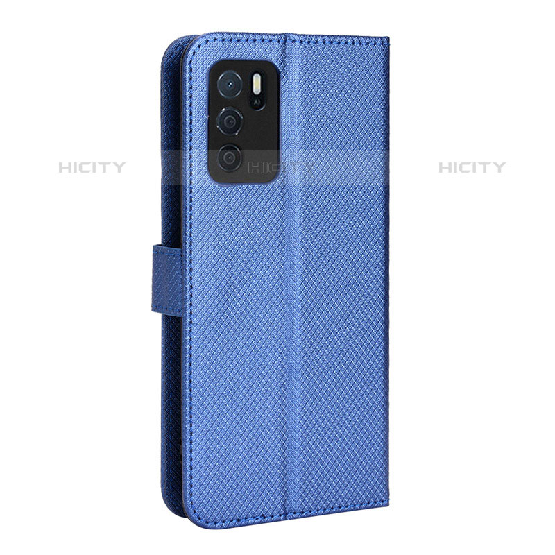 Handytasche Stand Schutzhülle Flip Leder Hülle BY1 für Oppo A16s Blau