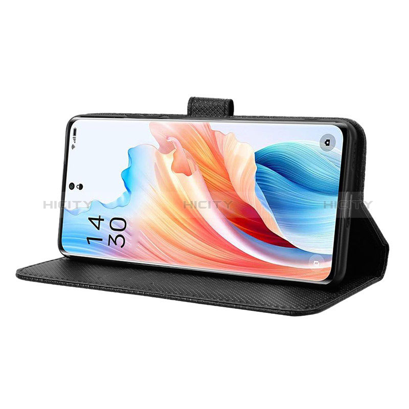 Handytasche Stand Schutzhülle Flip Leder Hülle BY1 für Oppo A2 Pro 5G groß