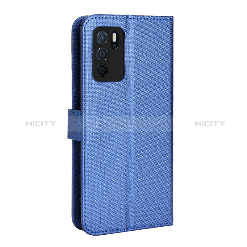 Handytasche Stand Schutzhülle Flip Leder Hülle BY1 für Oppo A54s Blau