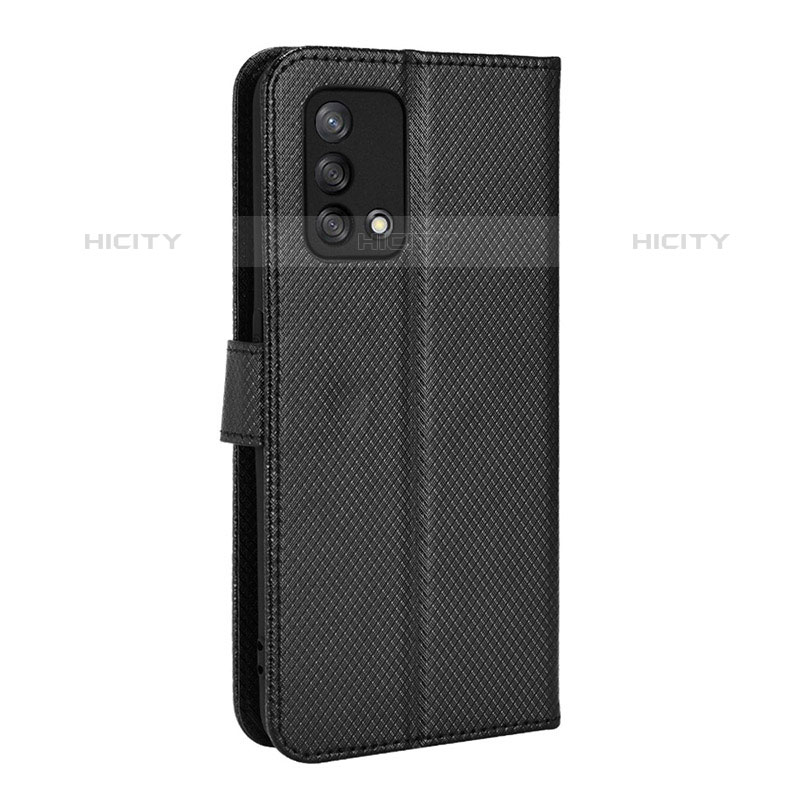 Handytasche Stand Schutzhülle Flip Leder Hülle BY1 für Oppo A74 4G Schwarz Plus