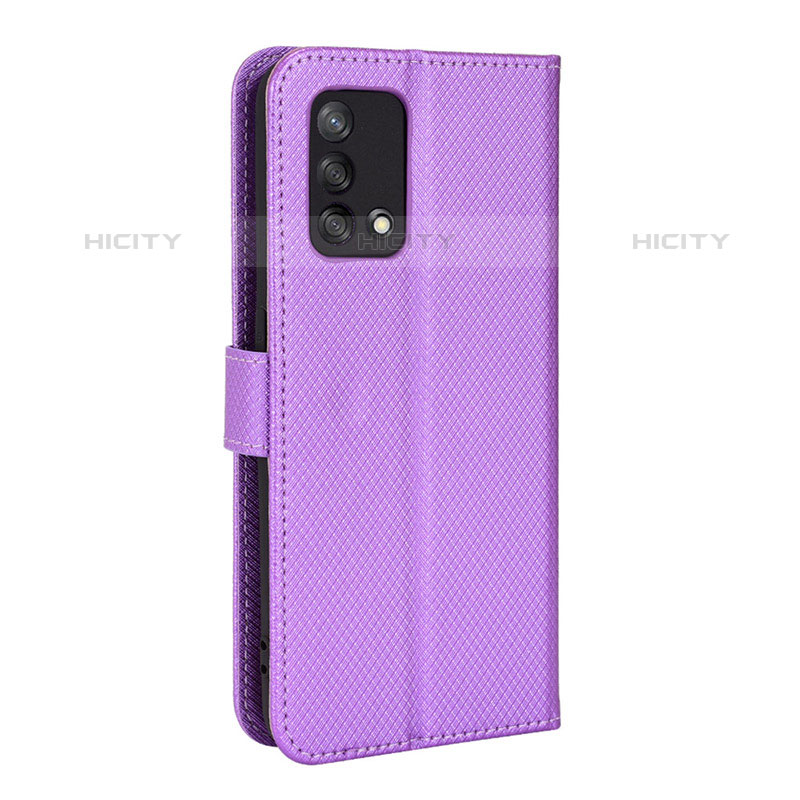 Handytasche Stand Schutzhülle Flip Leder Hülle BY1 für Oppo A74 4G Violett Plus