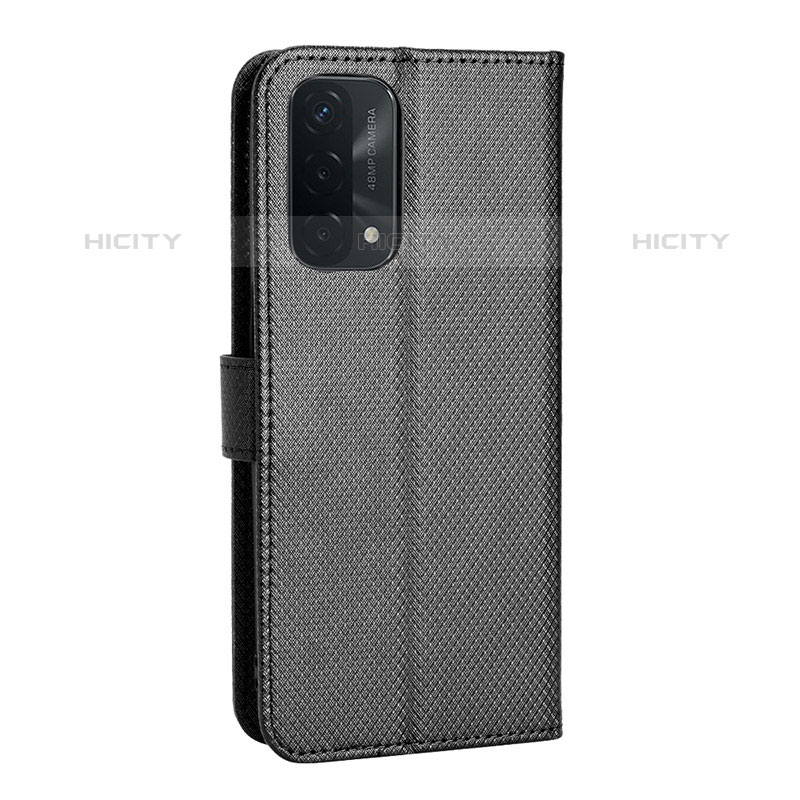 Handytasche Stand Schutzhülle Flip Leder Hülle BY1 für Oppo A93 5G Schwarz