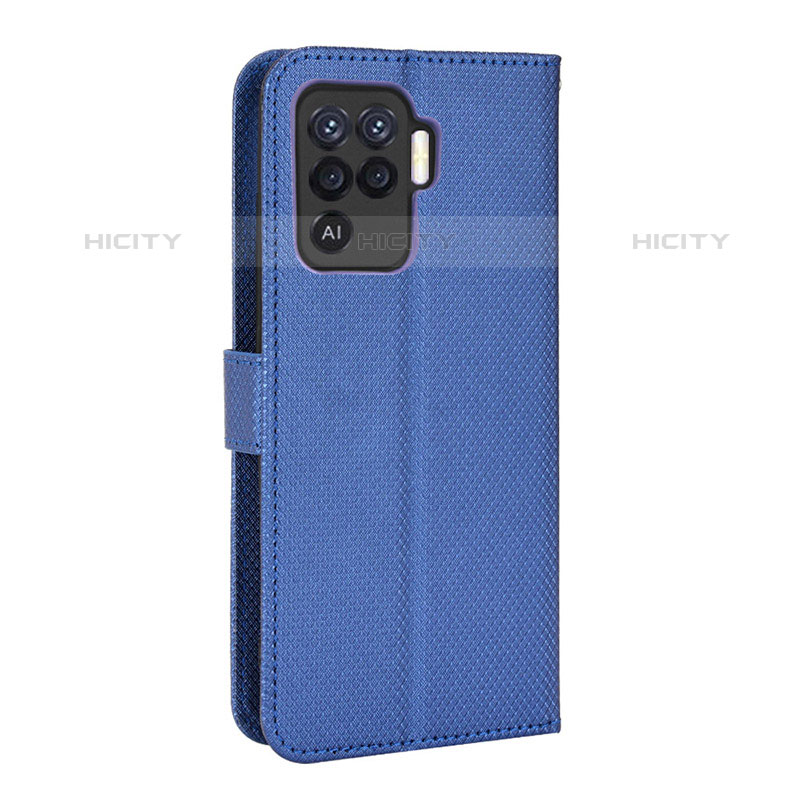 Handytasche Stand Schutzhülle Flip Leder Hülle BY1 für Oppo F19 Pro Blau