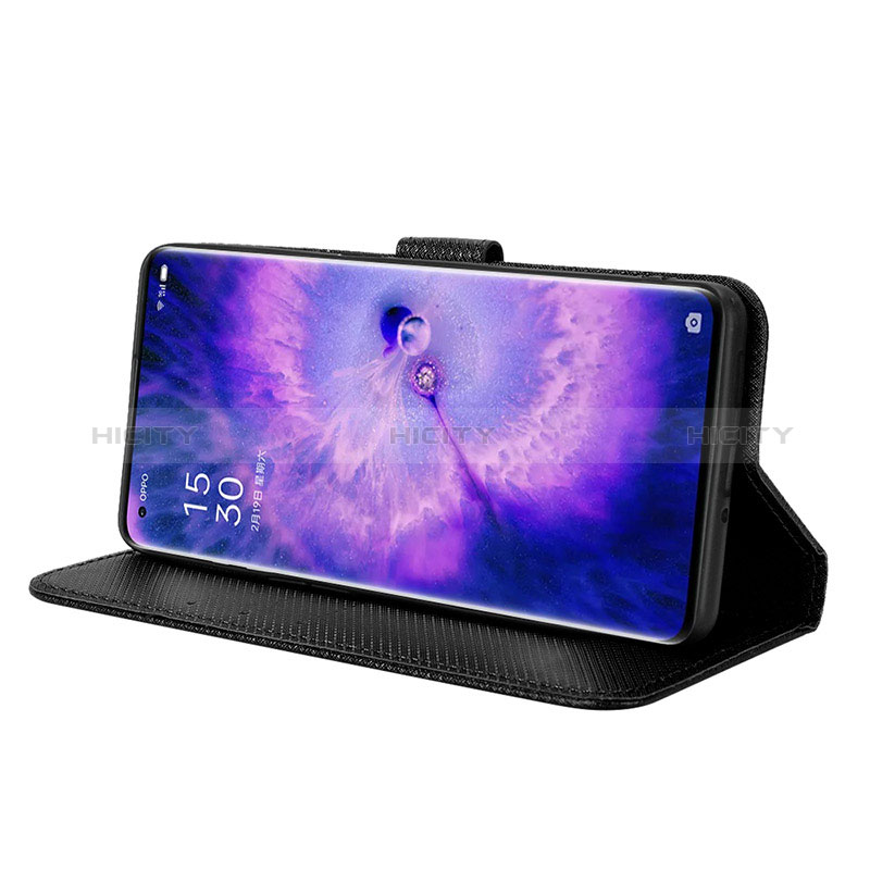 Handytasche Stand Schutzhülle Flip Leder Hülle BY1 für Oppo Find X5 5G groß