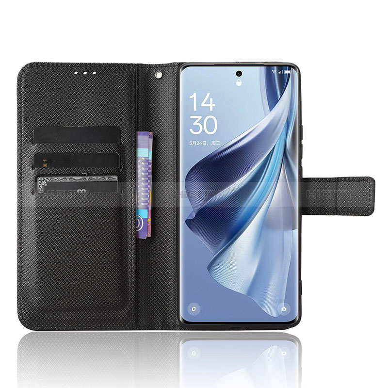 Handytasche Stand Schutzhülle Flip Leder Hülle BY1 für Oppo Reno10 Pro+ Plus 5G groß