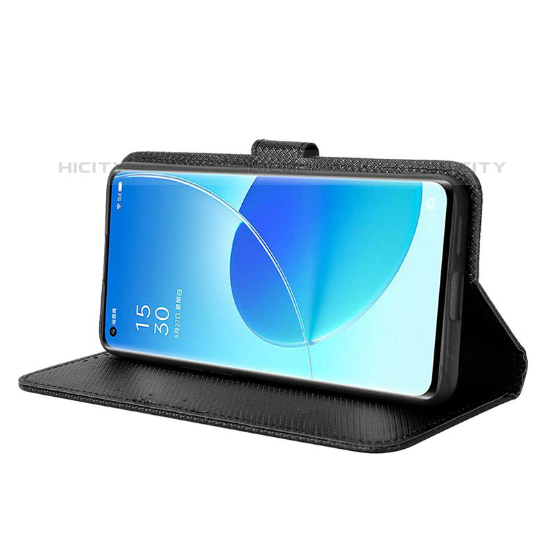 Handytasche Stand Schutzhülle Flip Leder Hülle BY1 für Oppo Reno6 5G groß