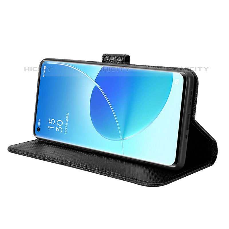 Handytasche Stand Schutzhülle Flip Leder Hülle BY1 für Oppo Reno6 Pro 5G groß