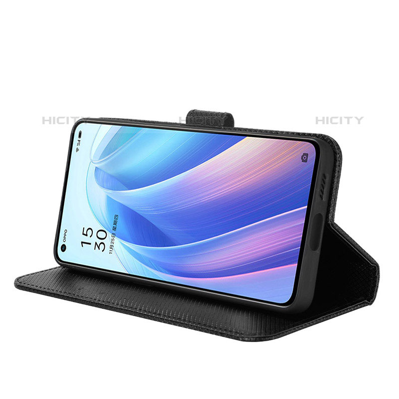 Handytasche Stand Schutzhülle Flip Leder Hülle BY1 für Oppo Reno7 Pro 5G groß