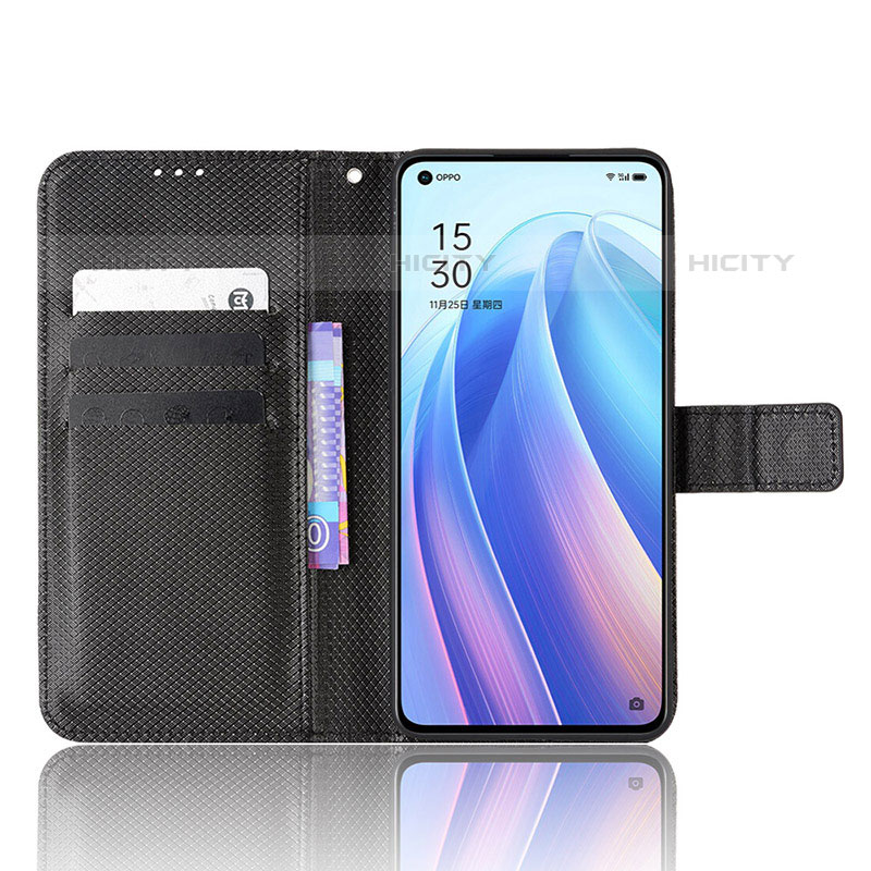 Handytasche Stand Schutzhülle Flip Leder Hülle BY1 für Oppo Reno7 Pro 5G groß