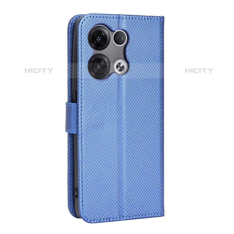 Handytasche Stand Schutzhülle Flip Leder Hülle BY1 für Oppo Reno8 5G Blau