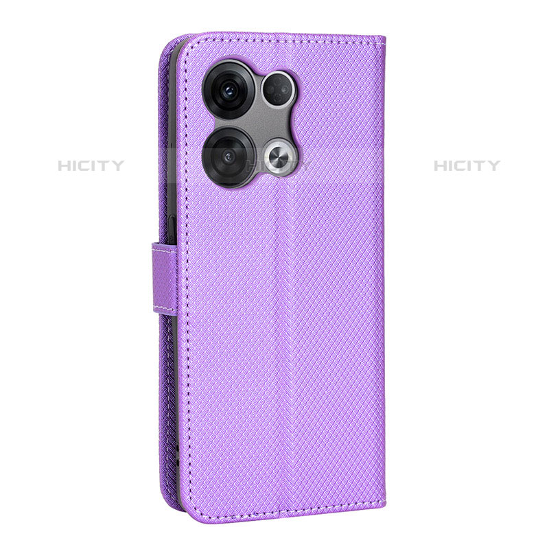 Handytasche Stand Schutzhülle Flip Leder Hülle BY1 für Oppo Reno8 Pro+ Plus 5G Violett