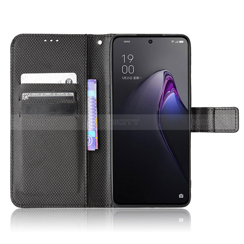 Handytasche Stand Schutzhülle Flip Leder Hülle BY1 für Oppo Reno9 Pro+ Plus 5G groß