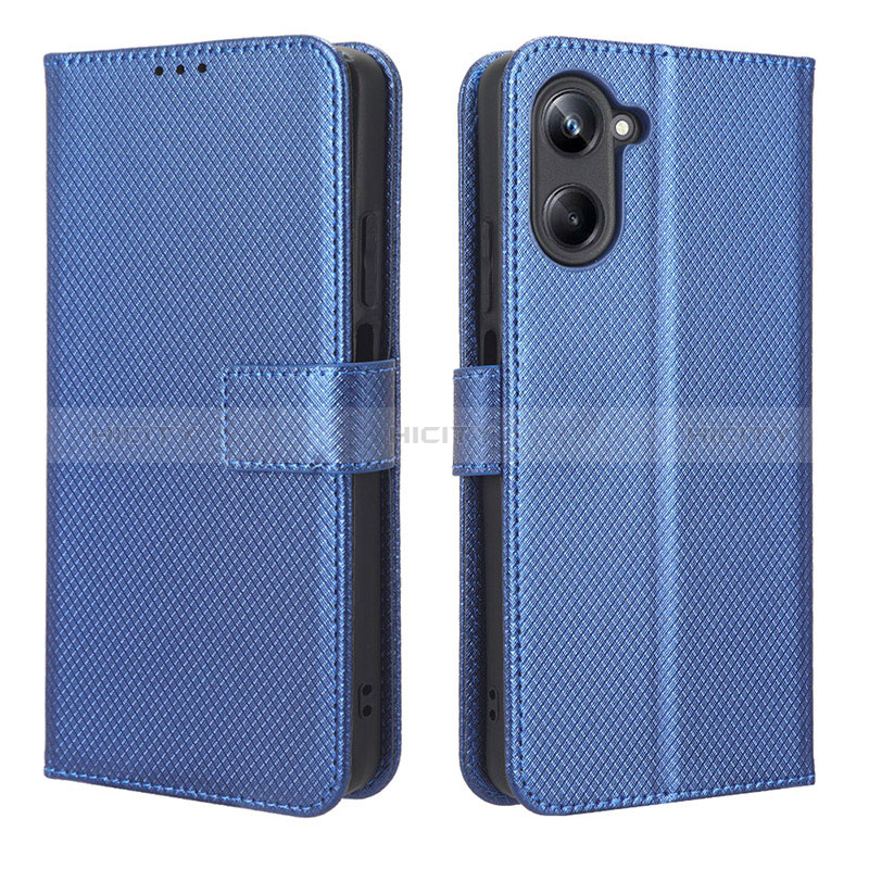 Handytasche Stand Schutzhülle Flip Leder Hülle BY1 für Realme 10 4G Blau