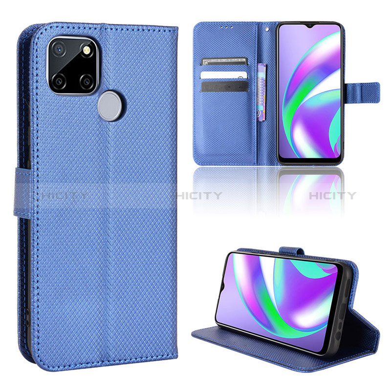 Handytasche Stand Schutzhülle Flip Leder Hülle BY1 für Realme 7i RMX2193 groß