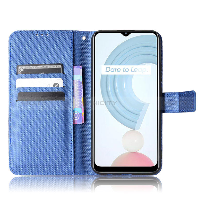 Handytasche Stand Schutzhülle Flip Leder Hülle BY1 für Realme C21 groß