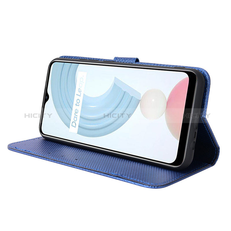 Handytasche Stand Schutzhülle Flip Leder Hülle BY1 für Realme C21 groß