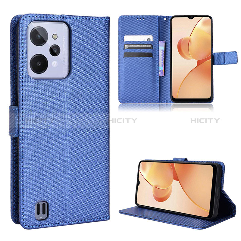 Handytasche Stand Schutzhülle Flip Leder Hülle BY1 für Realme C31 Blau