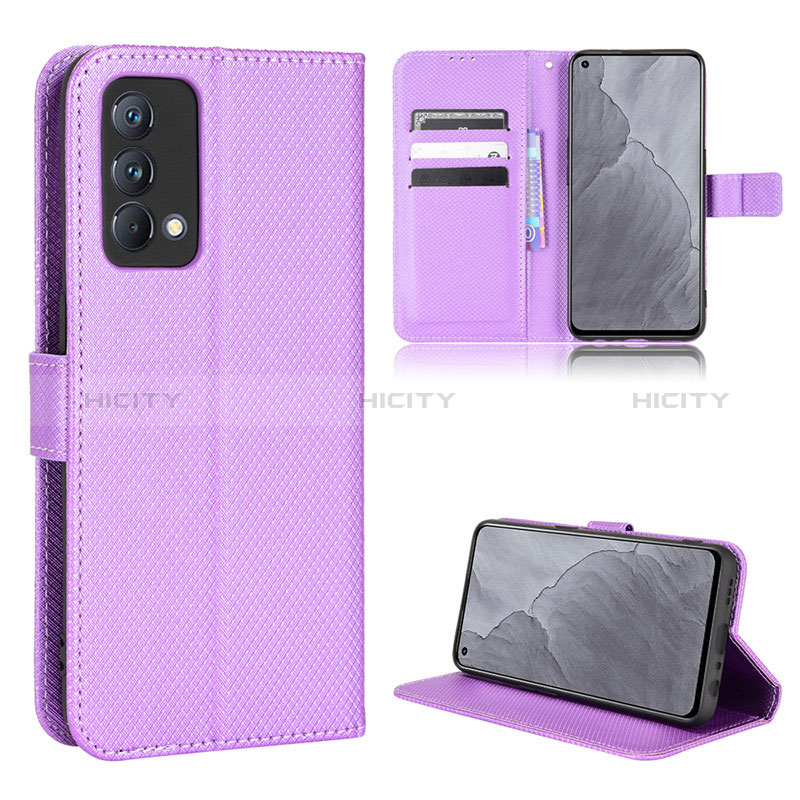 Handytasche Stand Schutzhülle Flip Leder Hülle BY1 für Realme GT Master 5G Violett Plus