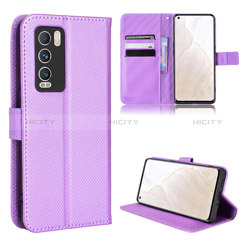 Handytasche Stand Schutzhülle Flip Leder Hülle BY1 für Realme GT Master Explorer 5G Violett