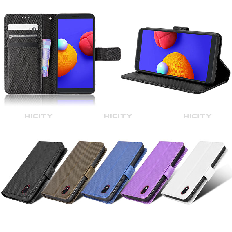 Handytasche Stand Schutzhülle Flip Leder Hülle BY1 für Samsung Galaxy A01 Core