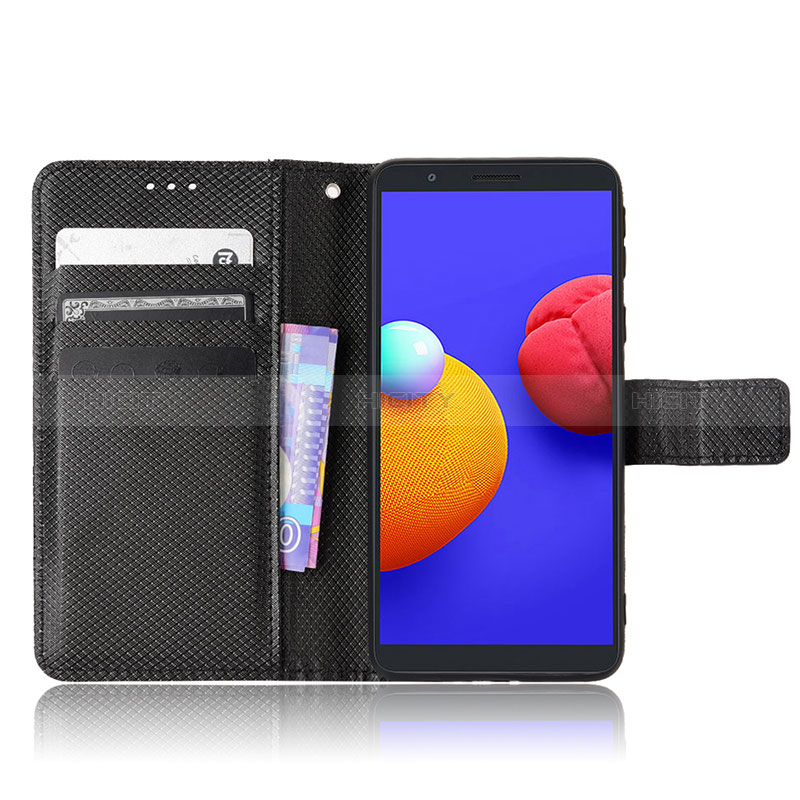 Handytasche Stand Schutzhülle Flip Leder Hülle BY1 für Samsung Galaxy A01 Core