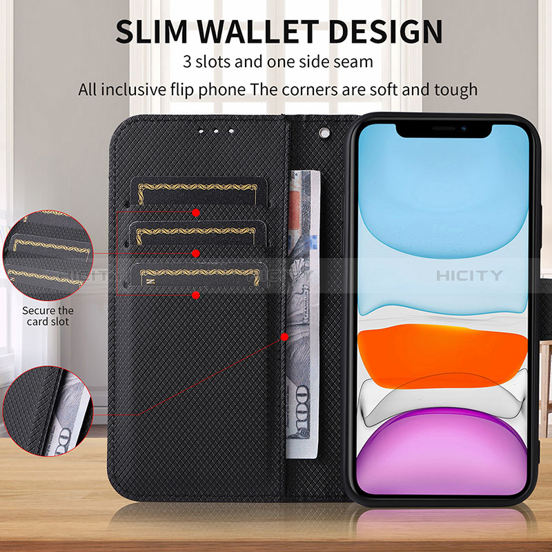 Handytasche Stand Schutzhülle Flip Leder Hülle BY1 für Samsung Galaxy A02s groß