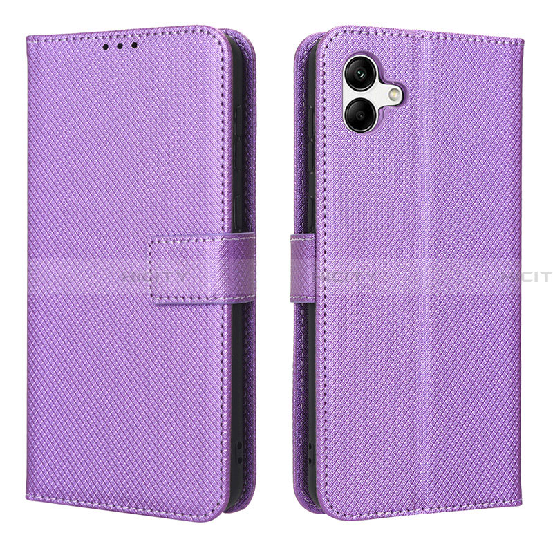 Handytasche Stand Schutzhülle Flip Leder Hülle BY1 für Samsung Galaxy A05 Violett Plus