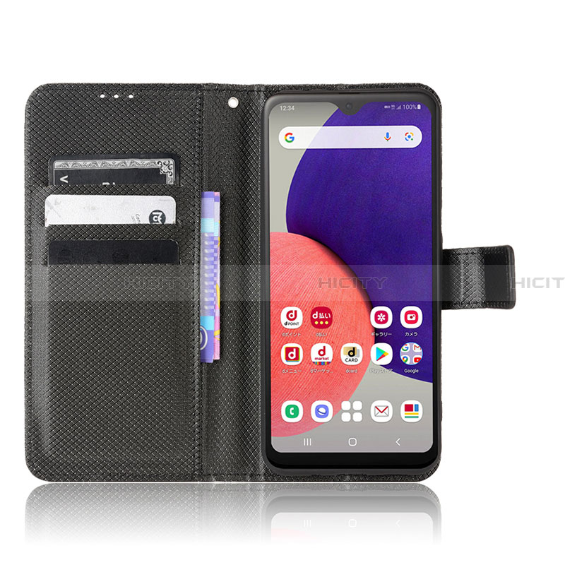 Handytasche Stand Schutzhülle Flip Leder Hülle BY1 für Samsung Galaxy A22 5G SC-56B