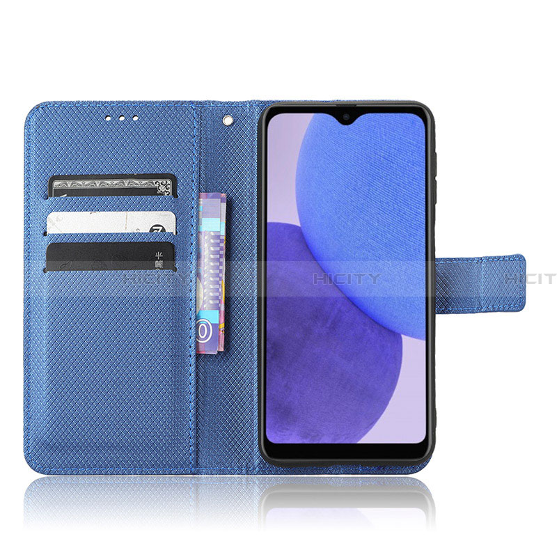 Handytasche Stand Schutzhülle Flip Leder Hülle BY1 für Samsung Galaxy A23 5G SC-56C groß