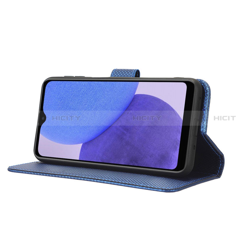 Handytasche Stand Schutzhülle Flip Leder Hülle BY1 für Samsung Galaxy A23 5G SC-56C groß