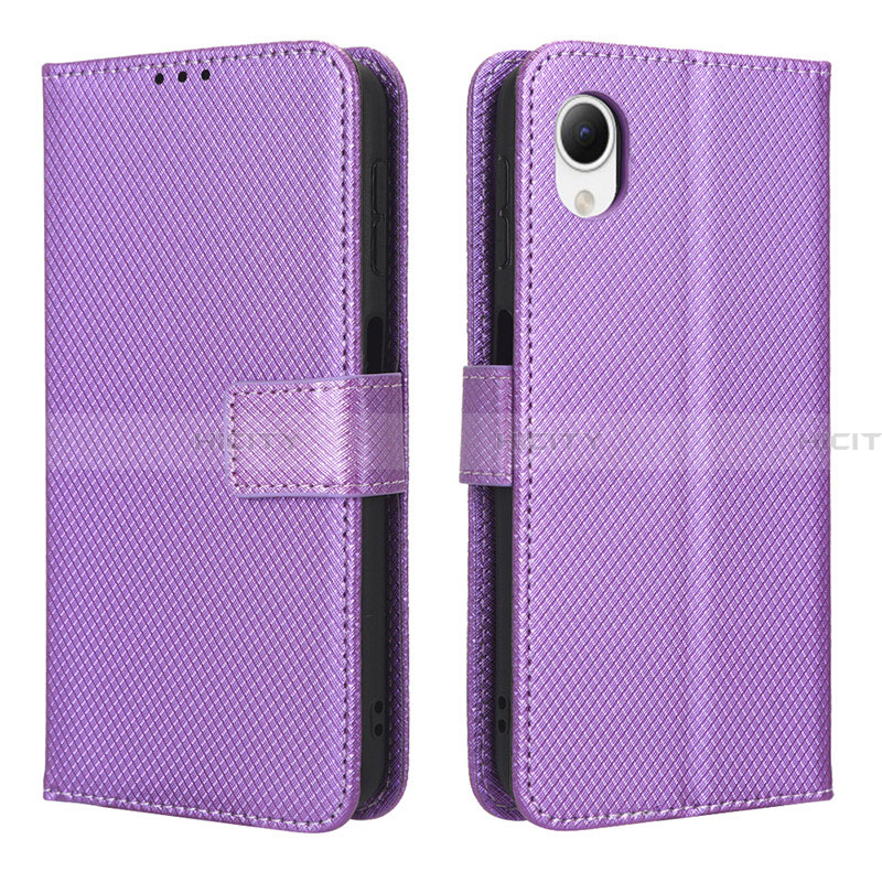 Handytasche Stand Schutzhülle Flip Leder Hülle BY1 für Samsung Galaxy A23s Violett