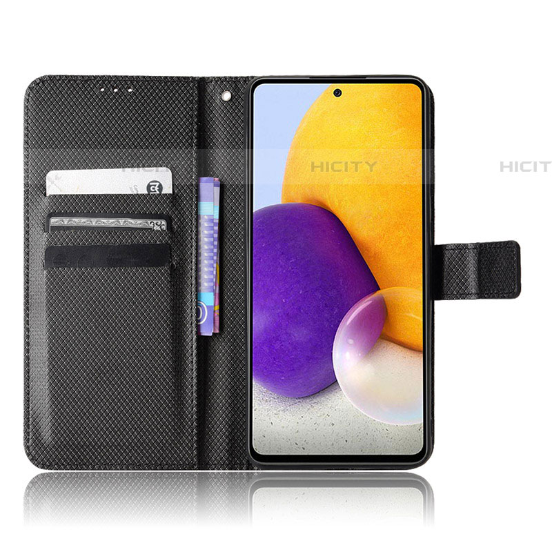 Handytasche Stand Schutzhülle Flip Leder Hülle BY1 für Samsung Galaxy A72 4G groß