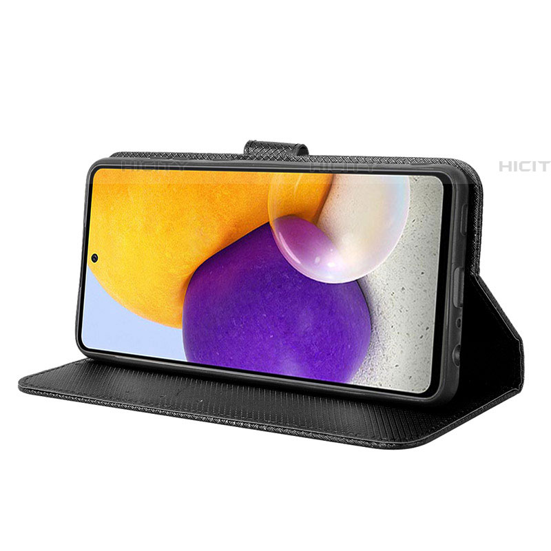 Handytasche Stand Schutzhülle Flip Leder Hülle BY1 für Samsung Galaxy A72 4G groß