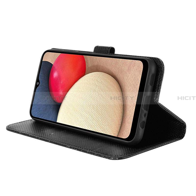 Handytasche Stand Schutzhülle Flip Leder Hülle BY1 für Samsung Galaxy F02S SM-E025F groß