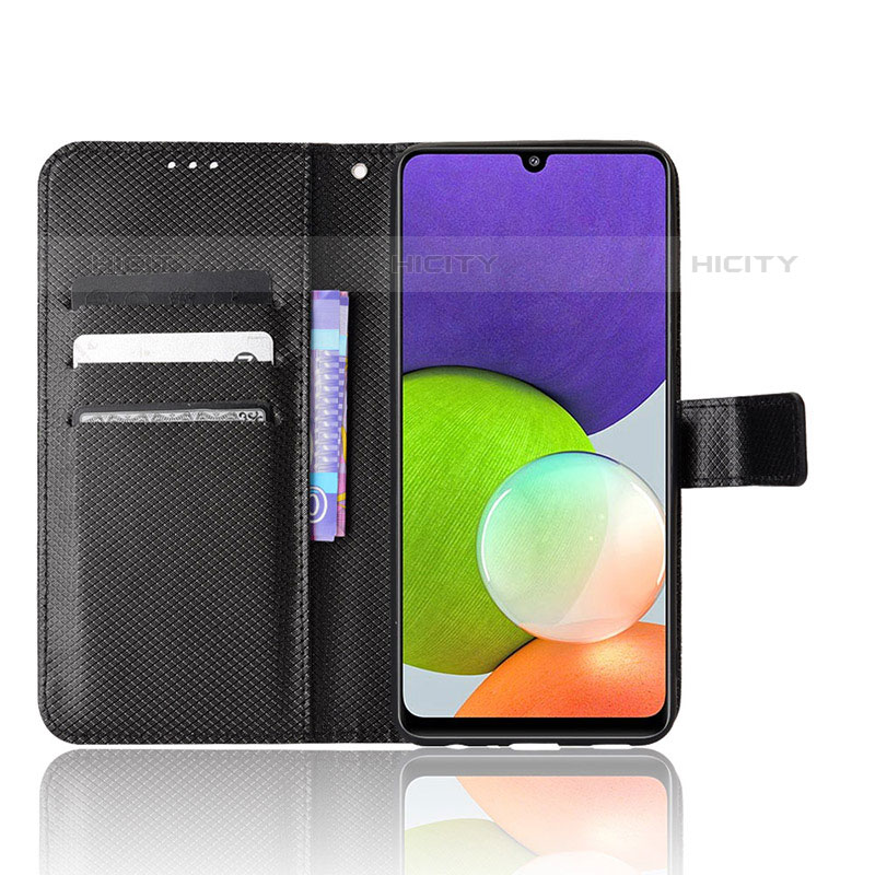 Handytasche Stand Schutzhülle Flip Leder Hülle BY1 für Samsung Galaxy M22 4G groß