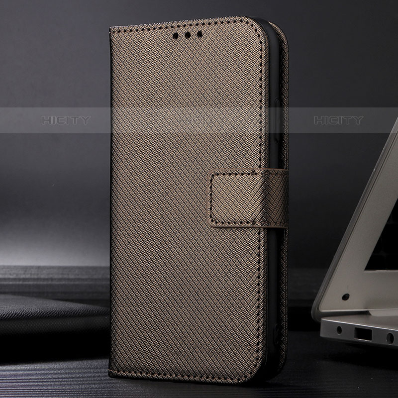 Handytasche Stand Schutzhülle Flip Leder Hülle BY1 für Samsung Galaxy M22 4G Braun Plus