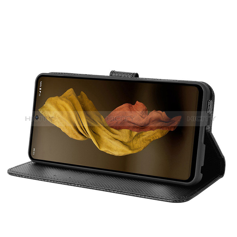 Handytasche Stand Schutzhülle Flip Leder Hülle BY1 für Sharp Aquos Sense6 groß